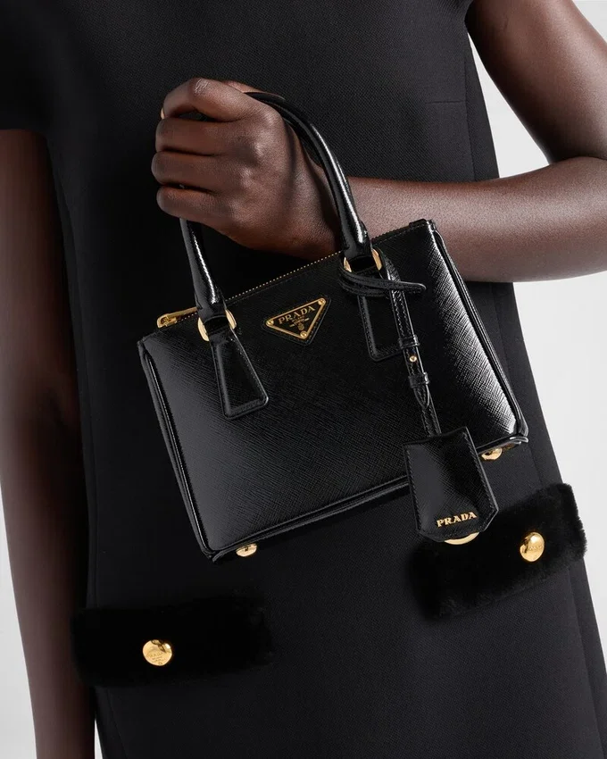 Bolso Prada Galleria Mini Saffiano en charol Bolso Prada Galleria Mini Saffiano en charol