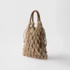 Bolso Prada Noua mediano de macramé de algodón Bolso Prada Noua mediano de macramé de algodón