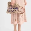 Bolso Prada Noua mediano de macramé de algodón Bolso Prada Noua mediano de macramé de algodón