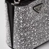Bolso Prada Panier de satén con cristales Bolso Prada Panier de satén con cristales