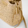 Bolso Prada Panier de satén con cristales Bolso Prada Panier de satén con cristales