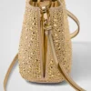 Bolso Prada Panier de satén con cristales Bolso Prada Panier de satén con cristales