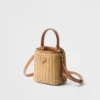 Bolso Prada Panier Mini de mimbre y cuero Bolso Prada Panier Mini de mimbre y cuero