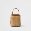Bolso Prada Panier Mini de mimbre y cuero Bolso Prada Panier Mini de mimbre y cuero