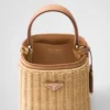 Bolso Prada Panier Mini de mimbre y cuero Bolso Prada Panier Mini de mimbre y cuero
