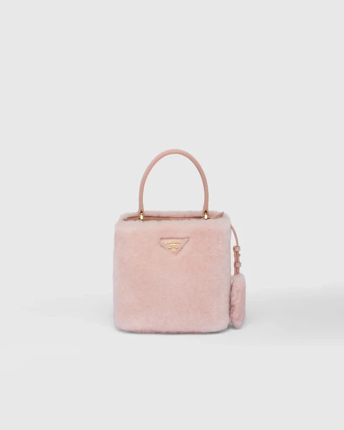 Bolso Prada Panier Mini de piel de oveja Bolso Prada Panier Mini de piel de oveja