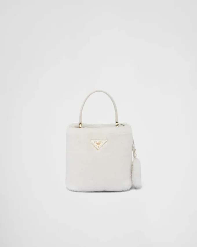 Bolso Prada Panier Mini de piel de oveja Bolso Prada Panier Mini de piel de oveja