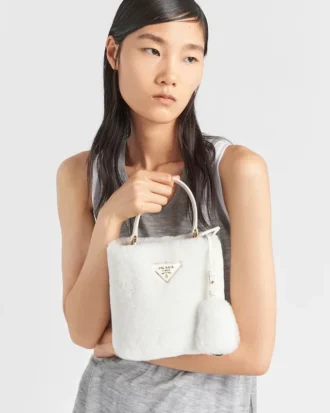 Bolso Prada Panier Mini de piel de oveja Bolso Prada Panier Mini de piel de oveja