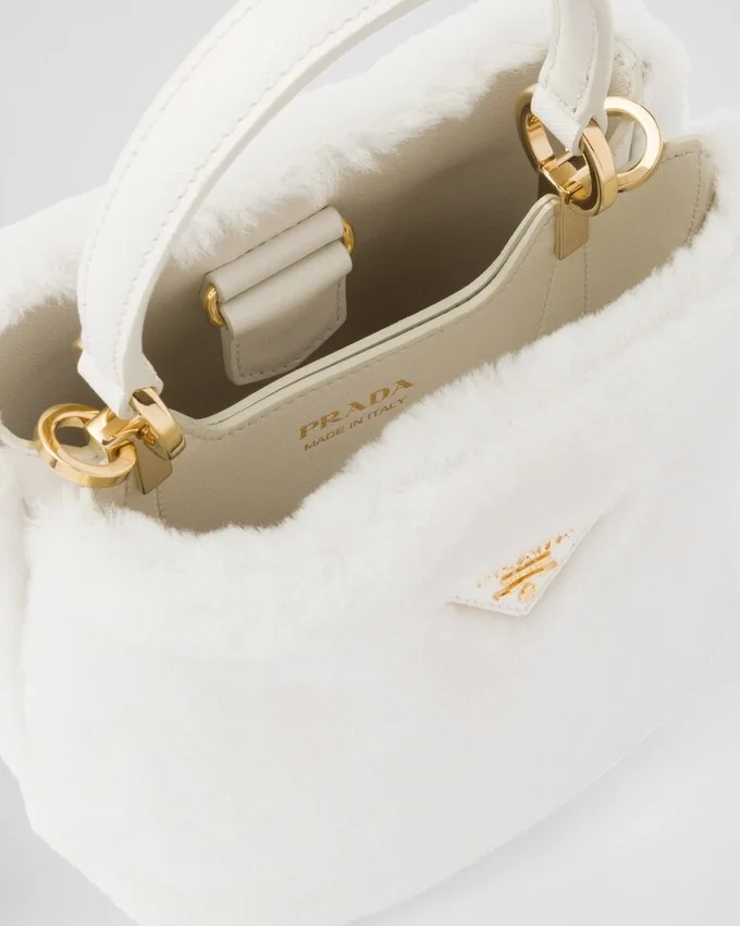 Bolso Prada Panier Mini de piel de oveja Bolso Prada Panier Mini de piel de oveja