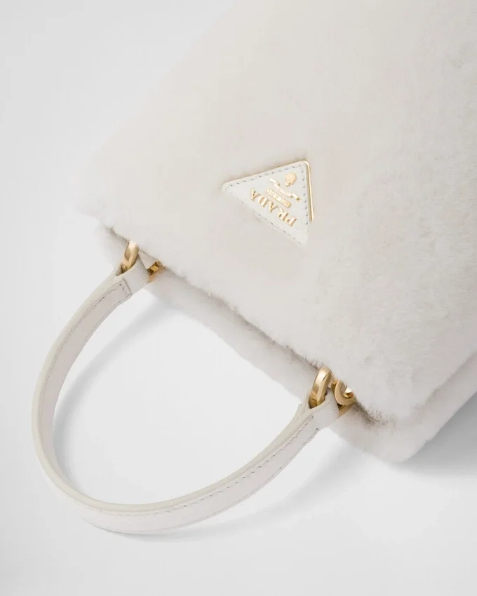 Bolso Prada Panier Mini de piel de oveja Bolso Prada Panier Mini de piel de oveja