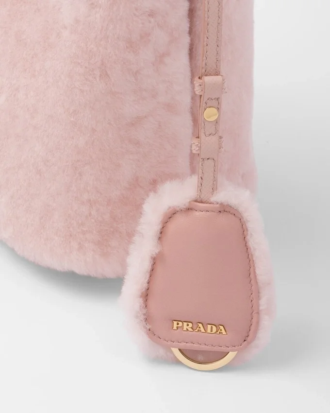 Bolso Prada Panier Mini de piel de oveja Bolso Prada Panier Mini de piel de oveja