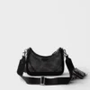 Bolso Prada Re-Edition 2005 de malla y piel cepillada