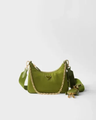 Bolso Prada Re-Edition 2005 de Re-Nylon y piel Saffiano con charm