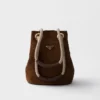 Bolso tipo cubo pequeño de gamuza Prada Mariner Bolso tipo cubo pequeño de gamuza Prada Mariner