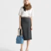Bolso tipo cubo pequeño de gamuza Prada Mariner