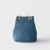 Bolso tipo cubo pequeño de gamuza Prada Mariner