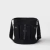 Bolso tipo cubo Prada Route Mini de lona y cuero Bolso tipo cubo Prada Route Mini de lona y cuero