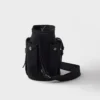 Bolso tipo cubo Prada Route Mini de lona y cuero Bolso tipo cubo Prada Route Mini de lona y cuero