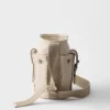 Bolso tipo cubo Prada Route Mini de lona y cuero Bolso tipo cubo Prada Route Mini de lona y cuero