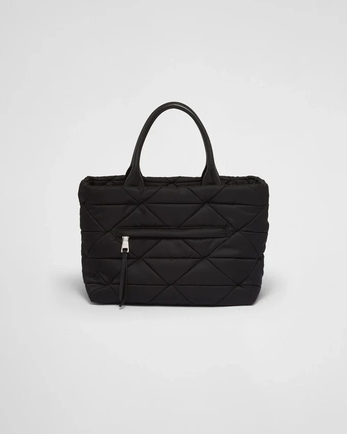 Bolso tote acolchado pequeño de Re-Nylon Bolso tote acolchado pequeño de Re-Nylon