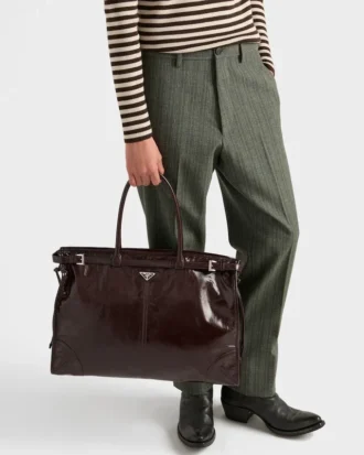 Bolso tote de cuero Prada Bonnie