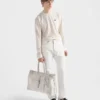 Bolso tote de denim y cuero Bonnie de Prada Bolso tote de denim y cuero Bonnie de Prada
