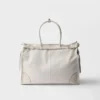 Bolso tote de denim y cuero Bonnie de Prada Bolso tote de denim y cuero Bonnie de Prada