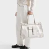 Bolso tote de denim y cuero Bonnie de Prada Bolso tote de denim y cuero Bonnie de Prada