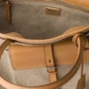 Bolso tote de lino y cuero Prada Bonnie Bolso tote de lino y cuero Prada Bonnie