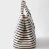 Bolso tote de lona a rayas Bolso tote de lona a rayas