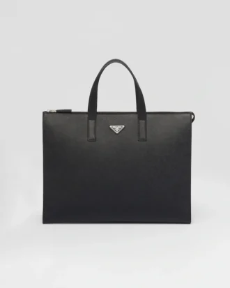 Bolso tote de piel Saffiano