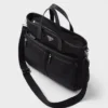 Bolso tote de Re-Nylon y cuero Saffiano Bolso tote de Re-Nylon y cuero Saffiano
