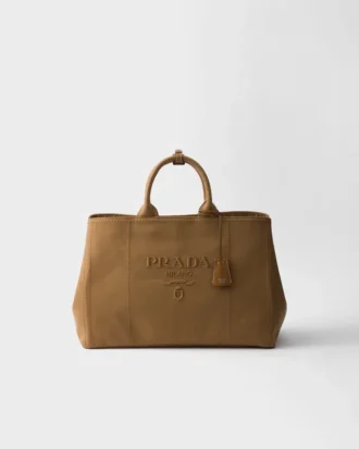 Bolso tote extragrande de lona de algodón Prada Jardiniare Bolso tote extragrande de lona de algodón Prada Jardiniare