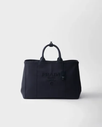 Bolso tote extragrande de lona de algodón Prada Jardiniare Bolso tote extragrande de lona de algodón Prada Jardiniare