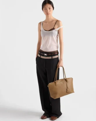 Bolso tote grande de cuero