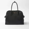 Bolso tote grande de cuero con hebillas Bolso tote grande de cuero con hebillas