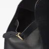 Bolso tote grande de cuero con hebillas Bolso tote grande de cuero con hebillas