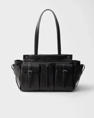 Bolso tote grande de cuero Prada Route