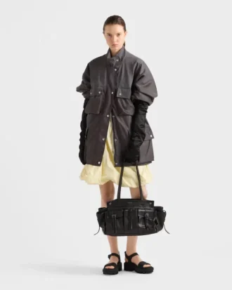 Bolso tote grande de cuero Prada Route