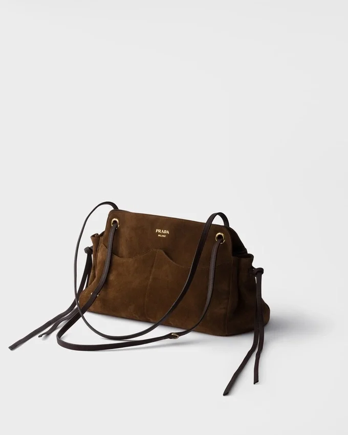 Bolso tote grande de gamuza Prada Carry Bolso tote grande de gamuza Prada Carry