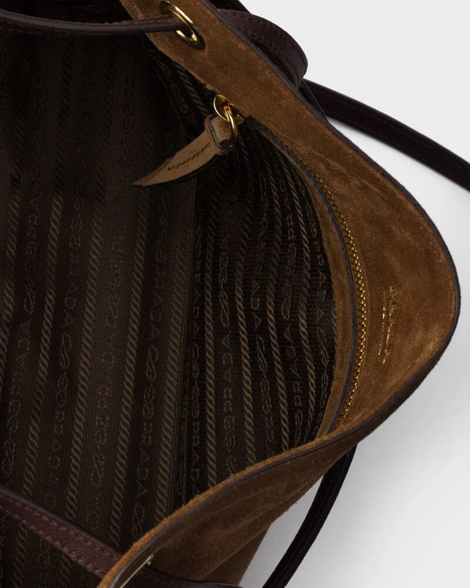 Bolso tote grande de gamuza Prada Carry Bolso tote grande de gamuza Prada Carry