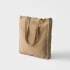 Bolso tote grande de gamuza y crochet Bolso tote grande de gamuza y crochet