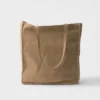 Bolso tote grande de gamuza y crochet Bolso tote grande de gamuza y crochet