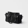 Bolso tote grande de lona y cuero Prada Route Bolso tote grande de lona y cuero Prada Route