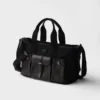 Bolso tote grande de lona y cuero Prada Route Bolso tote grande de lona y cuero Prada Route