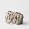 Bolso tote grande de lona y cuero Prada Route Bolso tote grande de lona y cuero Prada Route
