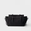 Bolso tote grande de lona y cuero Prada Route Bolso tote grande de lona y cuero Prada Route