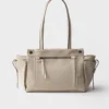 Bolso tote grande de lona y cuero Prada Route Bolso tote grande de lona y cuero Prada Route