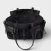 Bolso tote grande de lona y cuero Prada Route Bolso tote grande de lona y cuero Prada Route