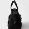 Bolso tote grande de lona y cuero Prada Route Bolso tote grande de lona y cuero Prada Route